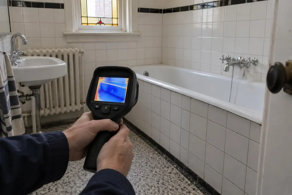 Lekdetectie Uithoorn – onderzoek in een badkamer van een oudere woning